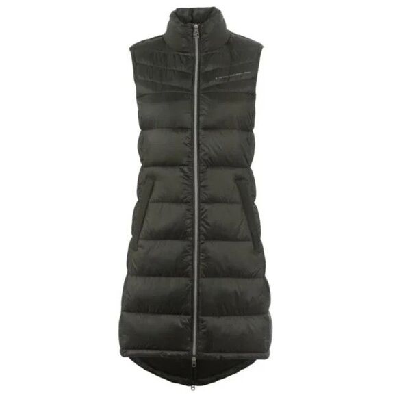 Cavallo Gella Long Padded Vest Black 6 Equestrian Chic Quiet Luxury Athleisure - Picture 2 of 13